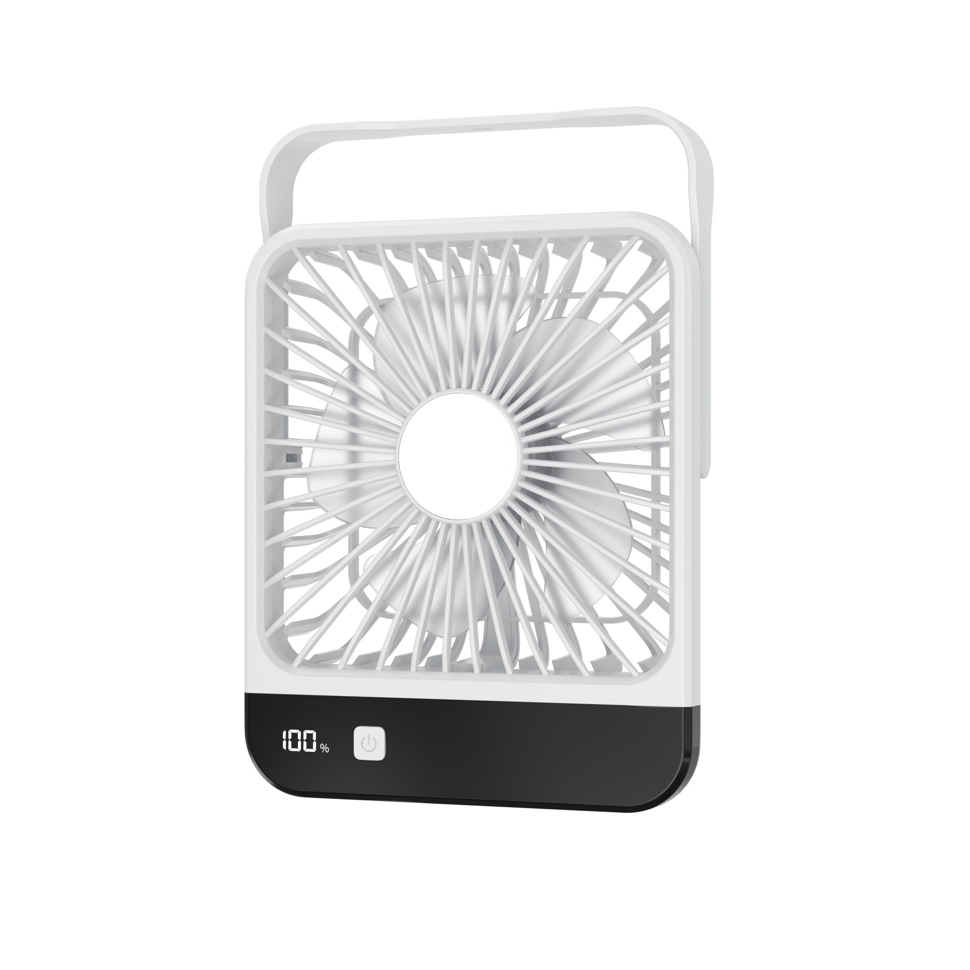 Portable USB Fan Pink Compact Rechargeable Personal Desk Fan with Adjustable Speeds
