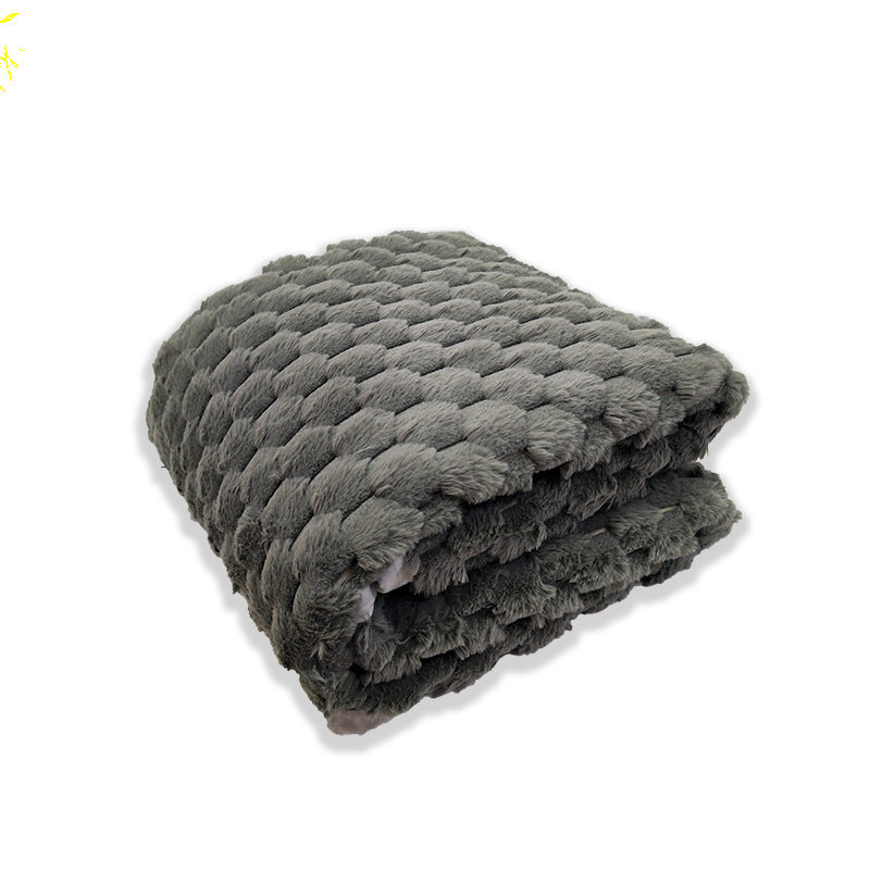 Brehn Women’s Luxury Fleece Blanket Soft Warm Honeycomb Pattern Throw Blanket