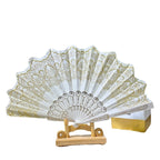 Ladies Decorative Handcrafted Fan with Intricate Patterns and Vibrant Colors