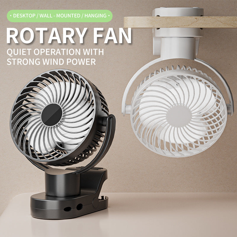 Portable Clip Fan USB Powered Adjustable Speed Quiet Operation for Home Office Outdoor Use