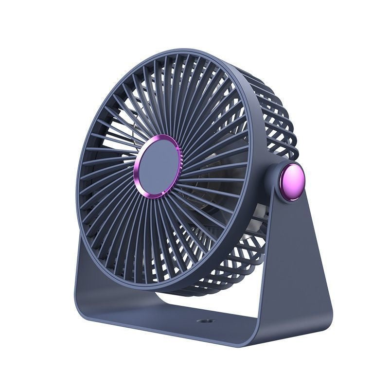 Ladies Table Fan Compact Quiet 3-Speed Adjustable Head for Desk or Bedroom