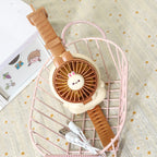 Portable Handheld Fan Cute Rabbit Design USB Rechargeable Adjustable Speed Battery Powered