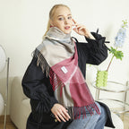 Ladies Throw Blanket Soft Lightweight Cozy Check Pattern Warm Tones