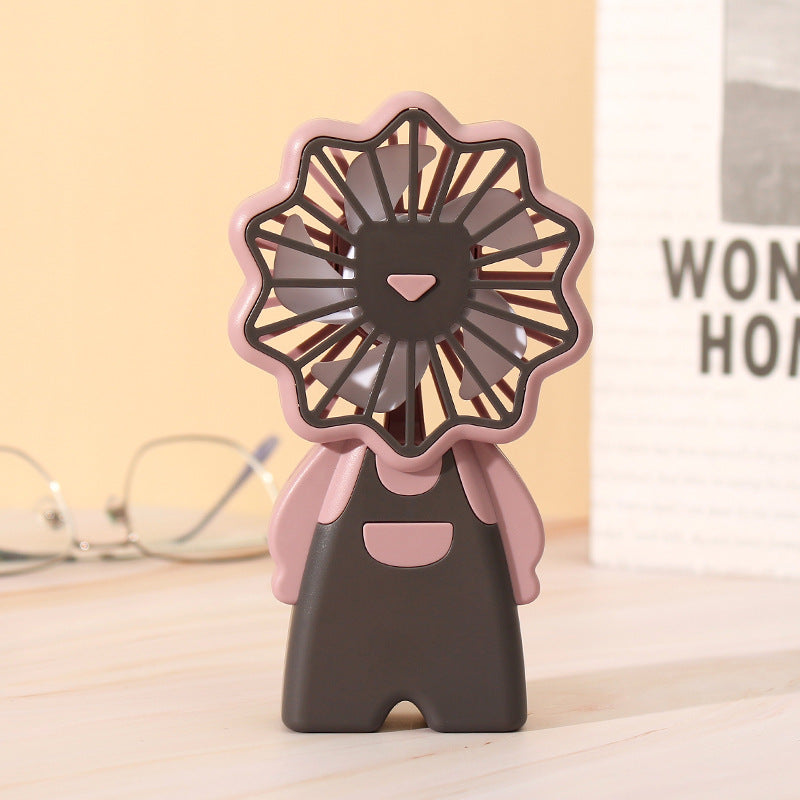 Portable Mini Fan Creative Figure Design Lightweight Handheld Personal Fan