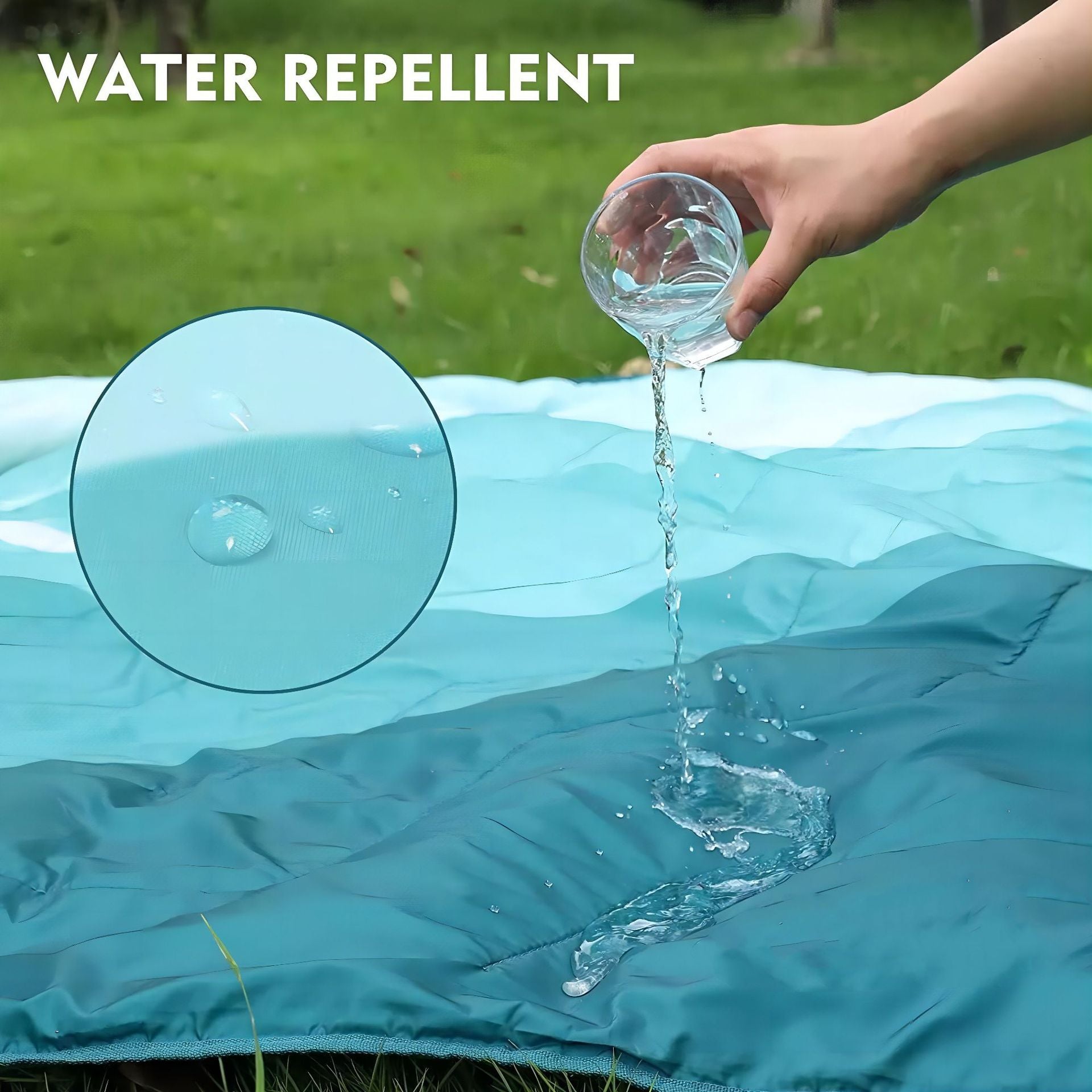 Picnic Blanket Water-Resistant Foldable Outdoor Blanket with Gradient Design