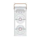 Portable Dual Mini Fan Compact Quiet Dual Fans Multiple Speeds for Travel