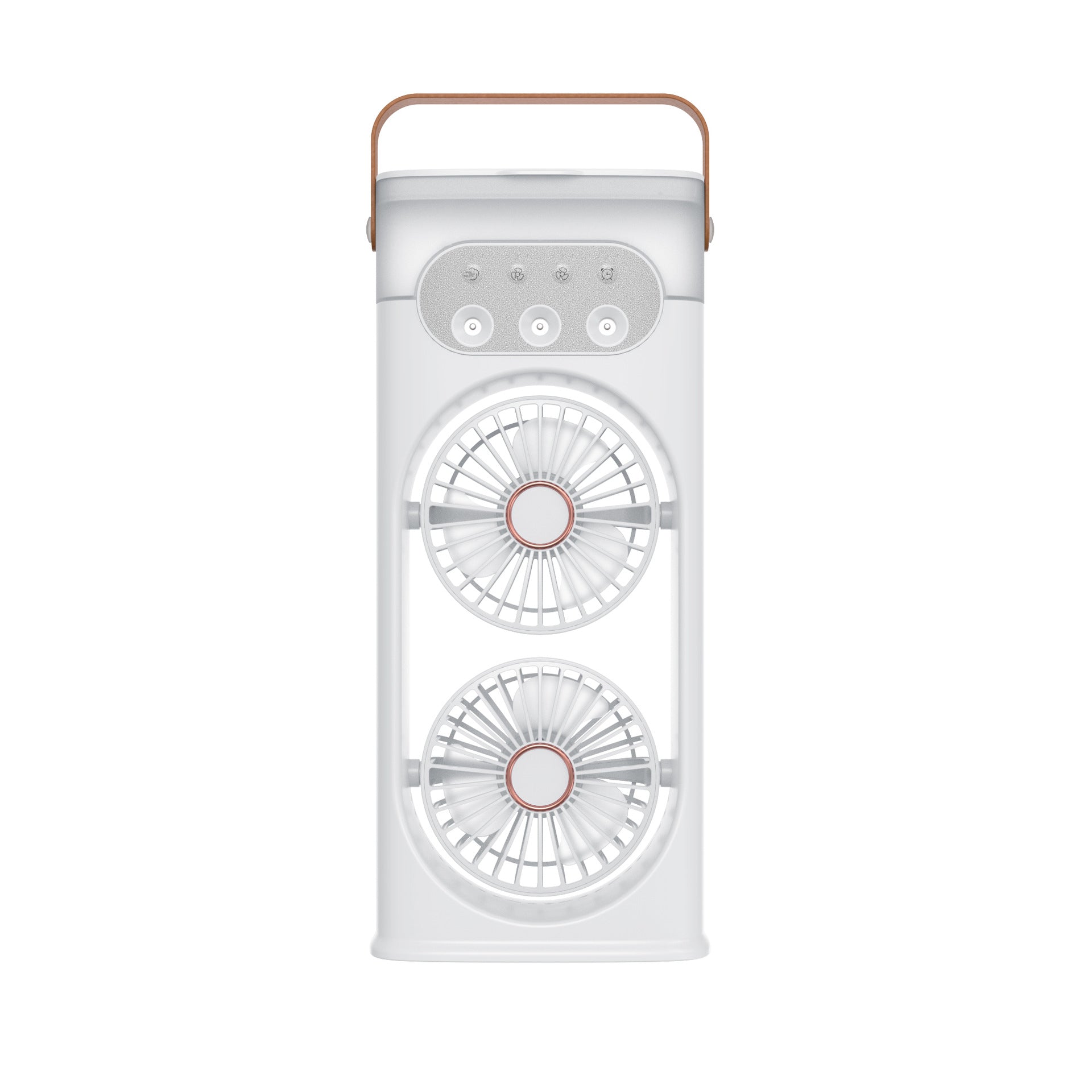 Portable Dual Mini Fan Compact Quiet Dual Fans Multiple Speeds for Travel