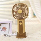 Portable Handheld Fan USB Rechargeable Lightweight Ergonomic Design for Travel and Outdoor Use
