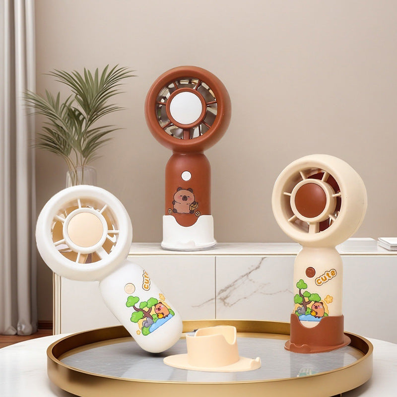Portable Hand Fan for Women with Powerful Battery Long-Lasting Runtime Ergonomic Design Compact Size