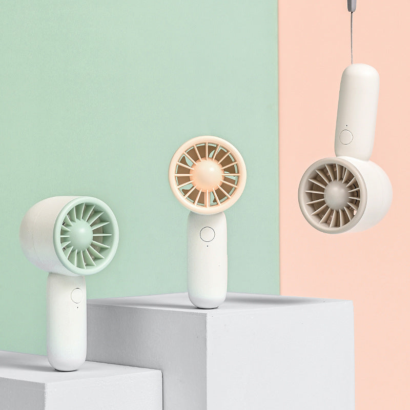 Mini Compact Rechargeable Pocket Fan Quiet DC Motor Portable Handheld