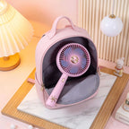 Portable USB Table Fan Rechargeable Battery 3-Speed Adjustable Head Quiet