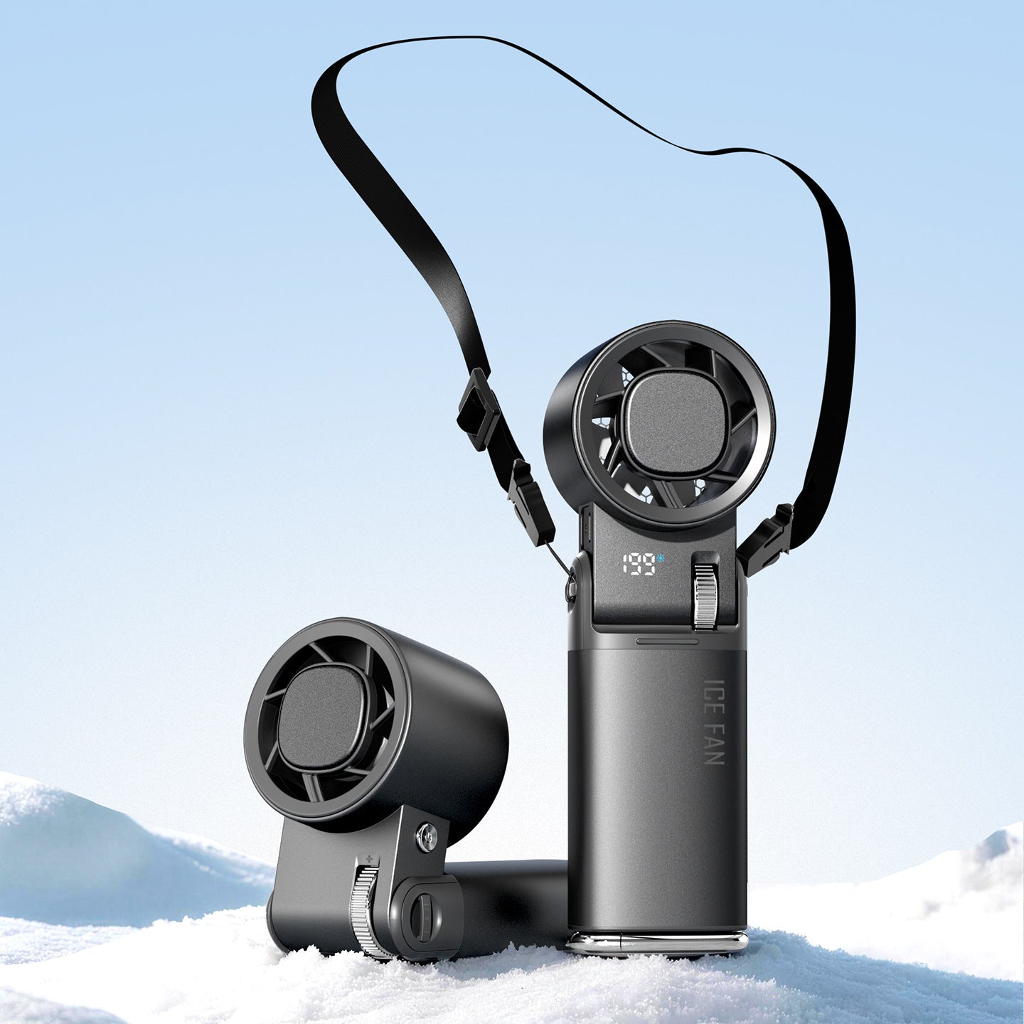 Portable Personal Neck Fan Hands-Free Rechargeable Adjustable Speed