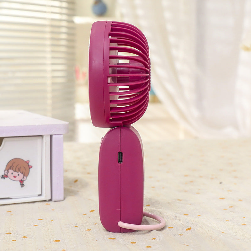 Portable Handheld Fan USB Rechargeable Flexible Tilt Compact Personal Cooling Fan