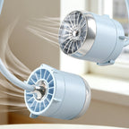 Ladies Portable Neck Fan with Flexible Airflow Control USB Rechargeable