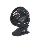 Portable Clip Fan Adjustable Speed Quiet Operation Compact Travel Size