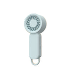 Portable USB Rechargeable Hand Fan With Hanging Loop Quiet Motor Compact Design