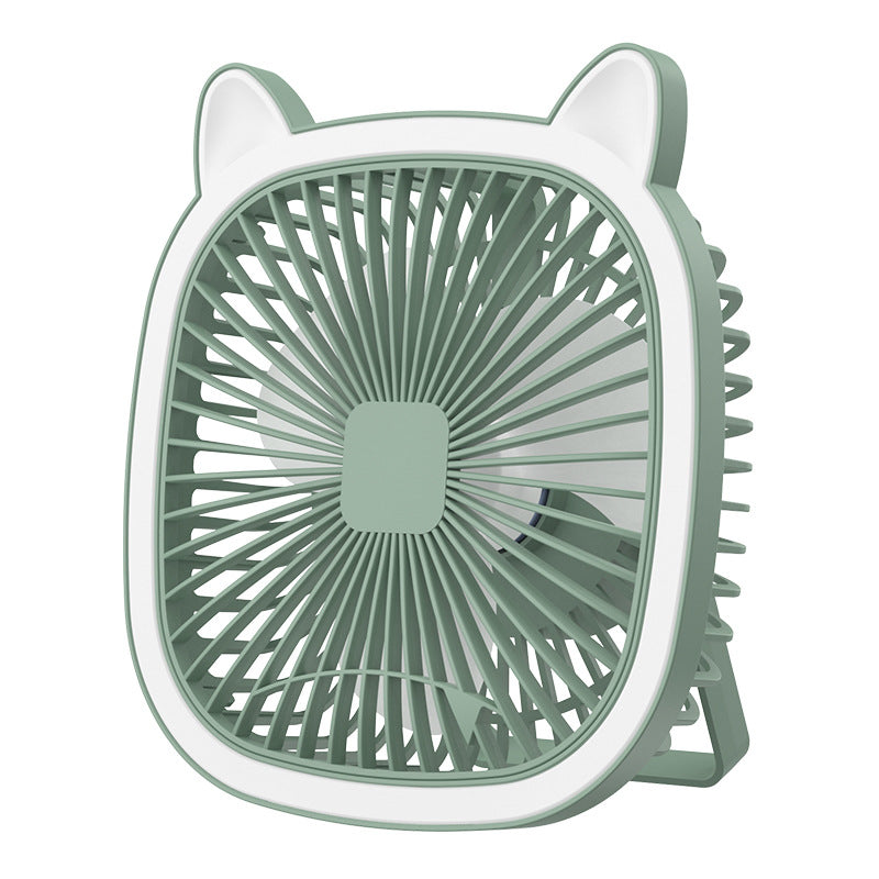 Portable Mini Desk Fan Cute Cat Design Compact Quiet Operation