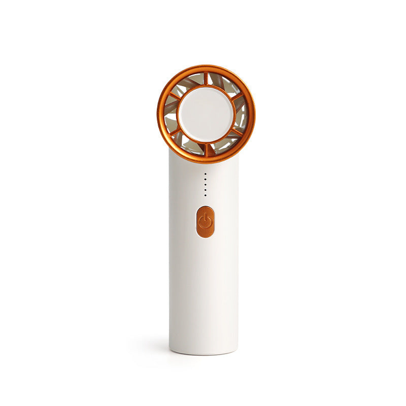 Portable Mini Fan with LED Light Rechargeable Battery Adjustable Speed for Women
