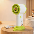 Portable Mini Hand Fan USB Rechargeable Cute Bunny Design Compact Lightweight