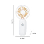 Compact Portable Handheld Fan Lightweight Ergonomic Handle Powerful Airflow for Travel and Outdoor Use