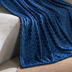 Brehn Women’s Luxurious Fleece Blanket Soft Textured Surface Cozy Warm Throw
