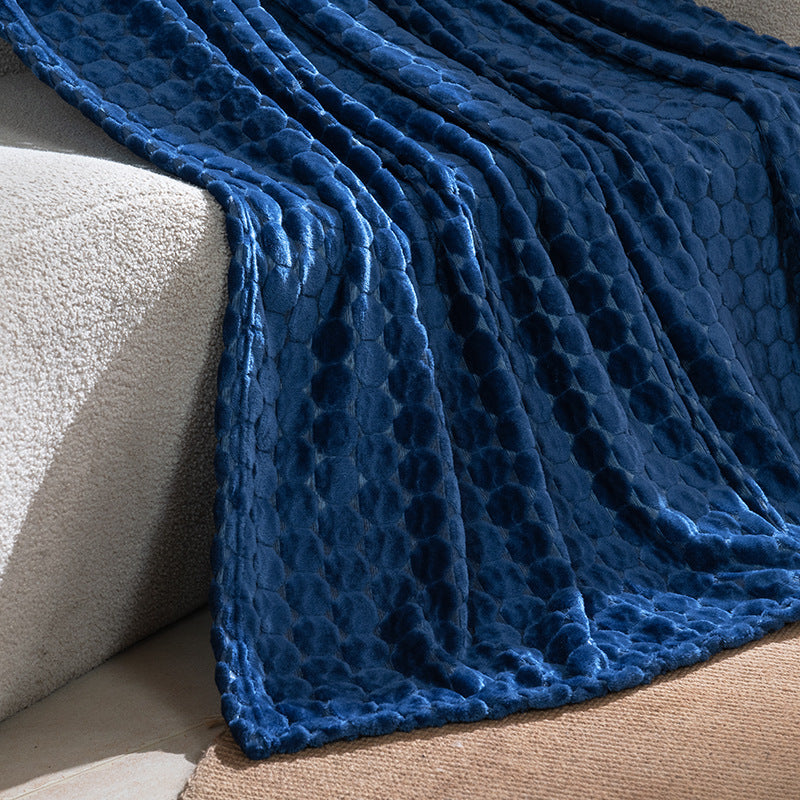 Brehn Women’s Luxurious Fleece Blanket Soft Textured Surface Cozy Warm Throw
