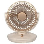 Tabletop Air Circulator Fan Elegant Design Whisper-Quiet Multi-Directional Airflow Compact Portable