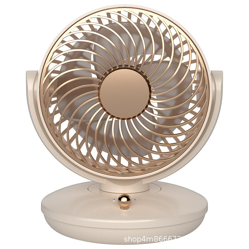 Tabletop Air Circulator Fan Elegant Design Whisper-Quiet Multi-Directional Airflow Compact Portable