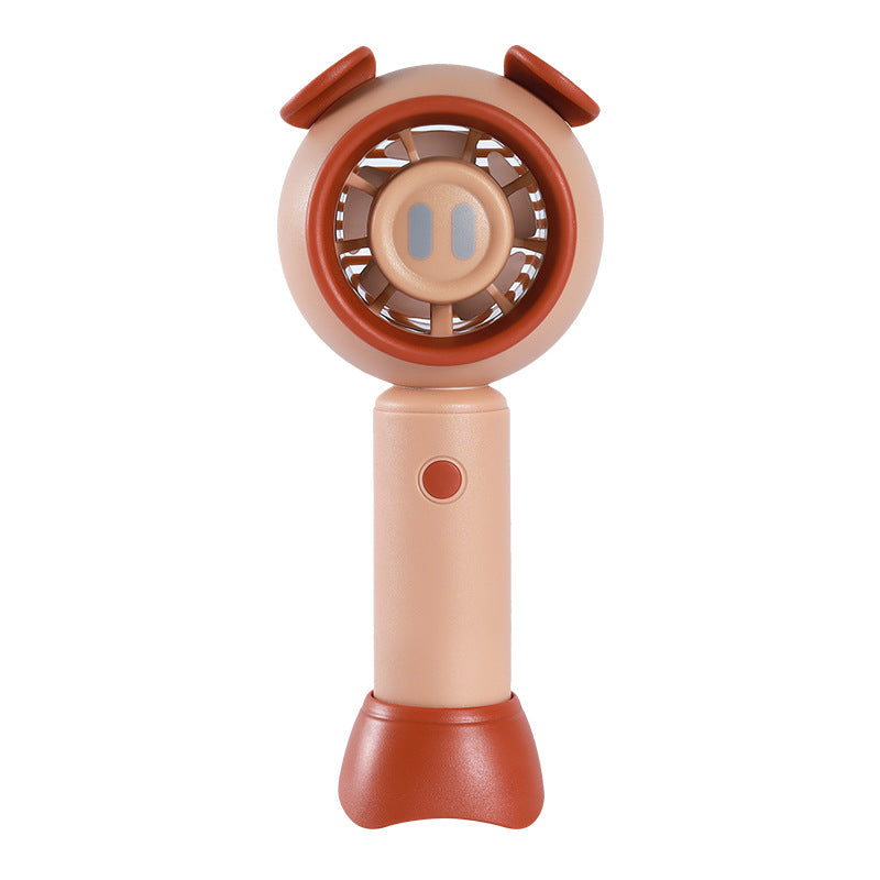 Portable Hand Fan for Women Cute Animal Design Lightweight Quiet Operation Battery Powered