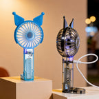 Portable Mini Handheld Fan for Women USB Rechargeable Cute Bunny Design Lightweight Quiet