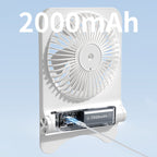 Adjustable Portable Cooling Fan USB Rechargeable Lightweight Quiet Personal Fan