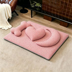 Harrow Luxury Cat Bed with Ergonomic Cushion Non-Slip Base and Washable Cover
