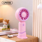 Women’s Portable Mini Handheld Fan USB Rechargeable Ergonomic Design Lightweight Personal Cooling