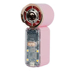 Smart USB Rechargeable Desk Fan Portable Adjustable Speed Quiet Operation with LED Display