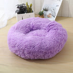 Fluffy Dog Bed Hypoallergenic Soft Round Non-Slip Machine Washable