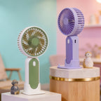Portable Mini Fan USB Rechargeable Ergonomic Design Compact Quiet Operation for Women