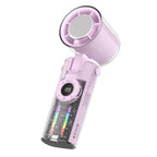 Portable Mini Fan Rechargeable USB Compact Personal Cooling Fan with LED Display