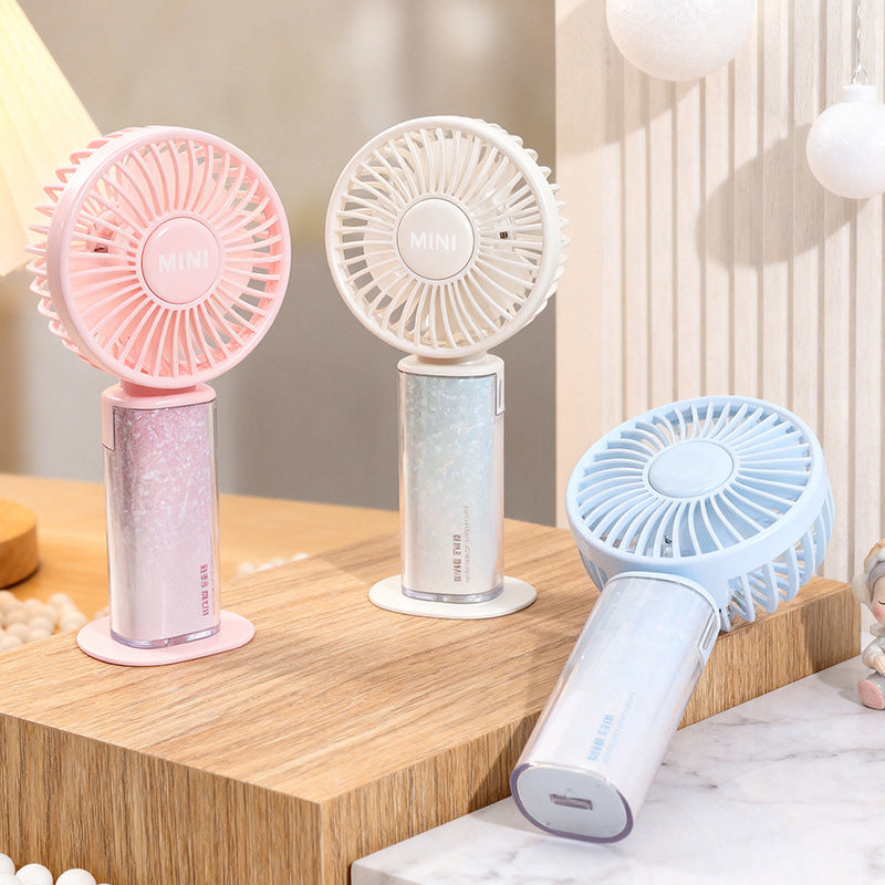 Portable Mini Hand Fan Rechargeable USB Lightweight Compact Adjustable Speed