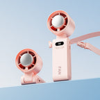 Harrow Portable Dual Fan with Adjustable Speeds and Rotating Head for Personal Cooling
