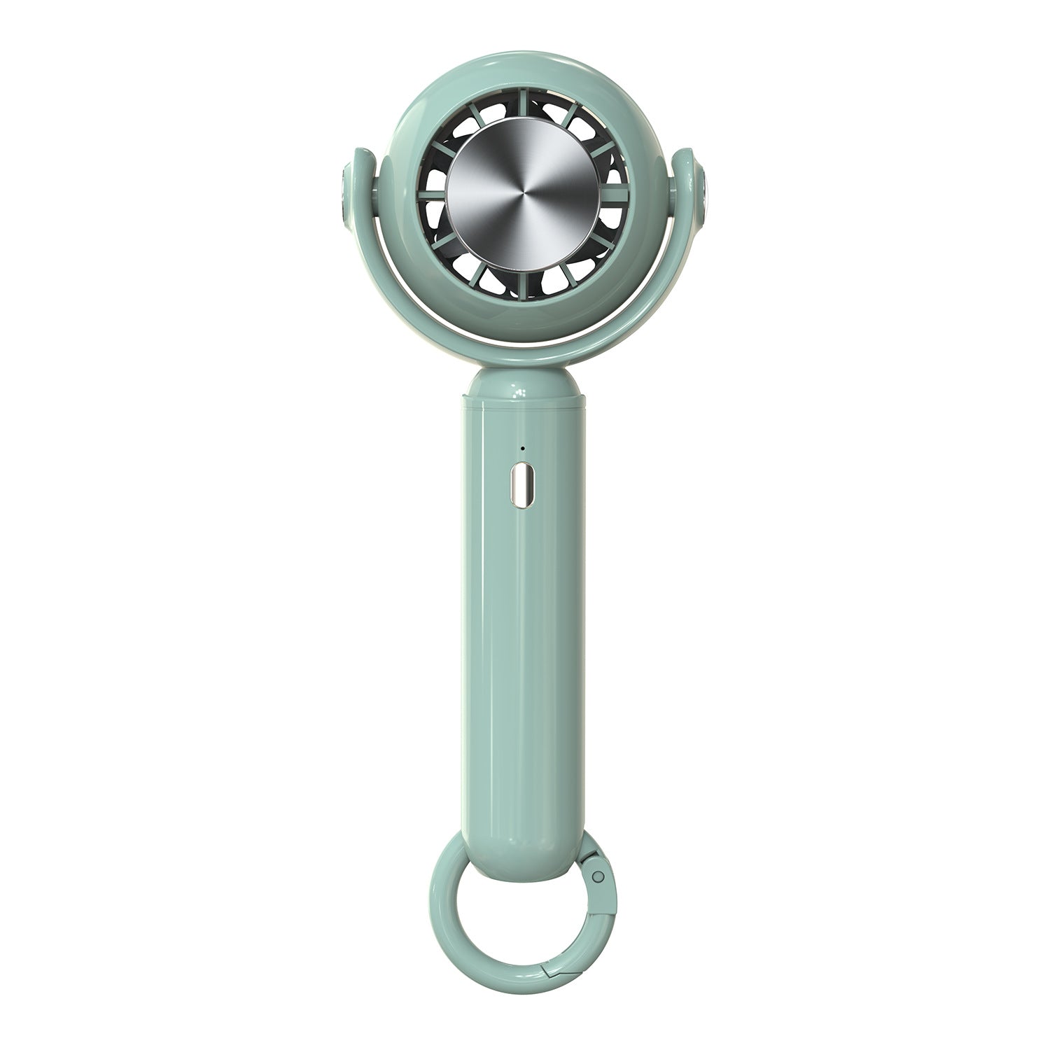 Compact Rechargeable Handheld Fan Portable Personal Cooling Fan with Adjustable Speeds and Built-In Loop