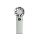 Handheld Portable Fan with LED Display Rechargeable Battery Multiple Speeds