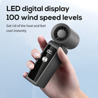 Portable Air Cooler Compact Personal Fan with Adjustable Speeds and LED Display Quiet Operation