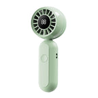Portable Digital Handheld Fan with LED Display Rechargeable Multi-Speed Compact Cooling Device