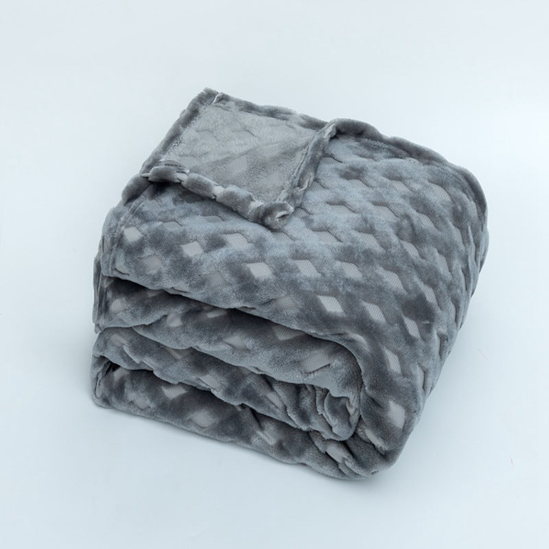 Women's Cozy Blanket Microfiber Soft Warm Diamond Pattern Sofa Bed Throw