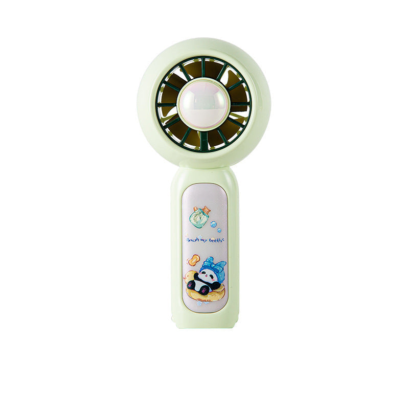 Portable Mini Fan with Cute Panda Design Battery Operated Compact Handheld Fan for Women