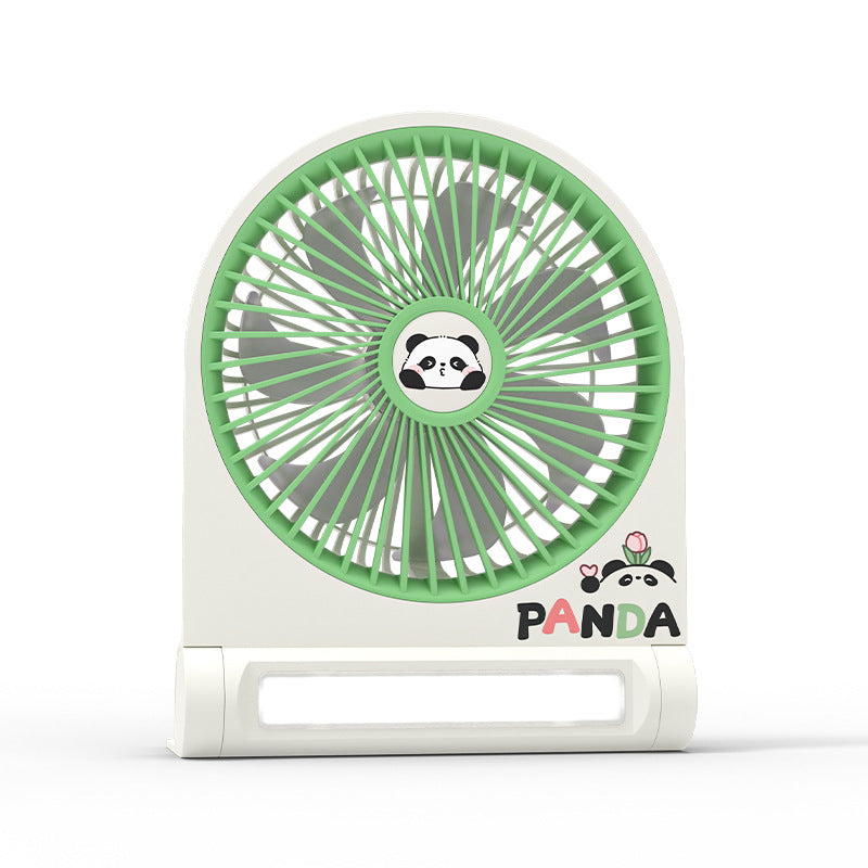 Portable Mini Fan USB Rechargeable Cute Panda Design Compact Personal Cooler