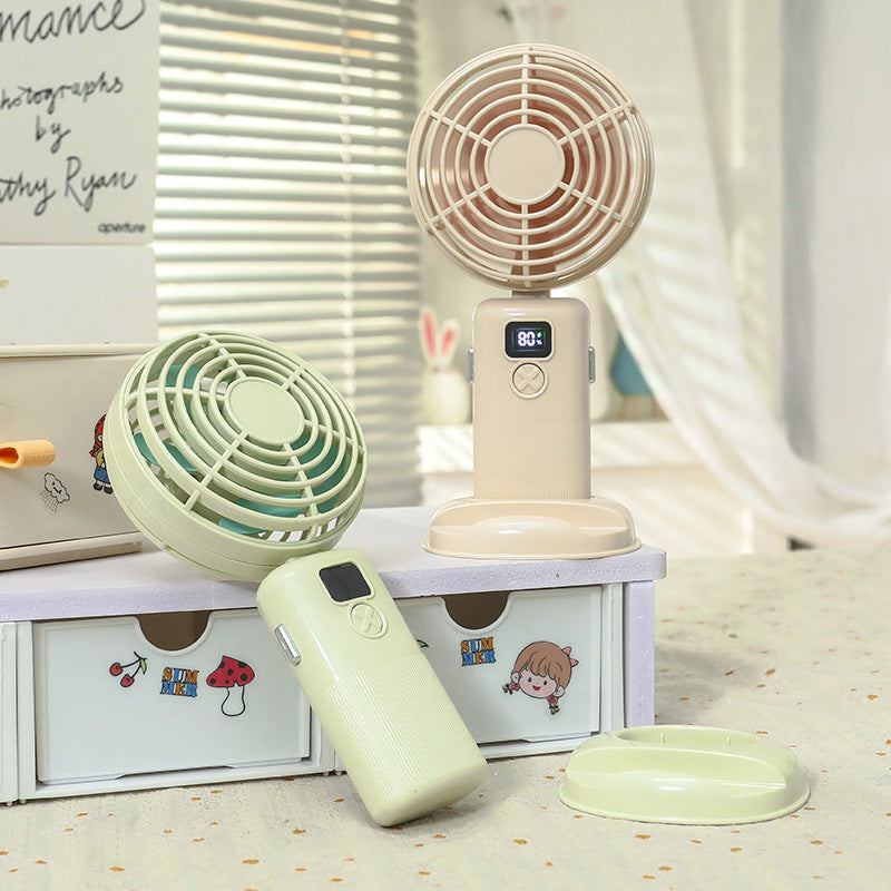 Portable Mini Fan with Digital Control USB Powered Compact Personal Cooling Fan