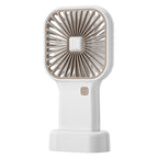 Portable Handheld Cooling Fan USB Rechargeable Lightweight Ergonomic Design with Multiple Speeds