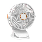 Portable Table Fan with Adjustable Speeds and Built-in Light