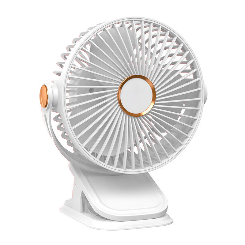 Portable Table Fan with Adjustable Speeds and Built-in Light